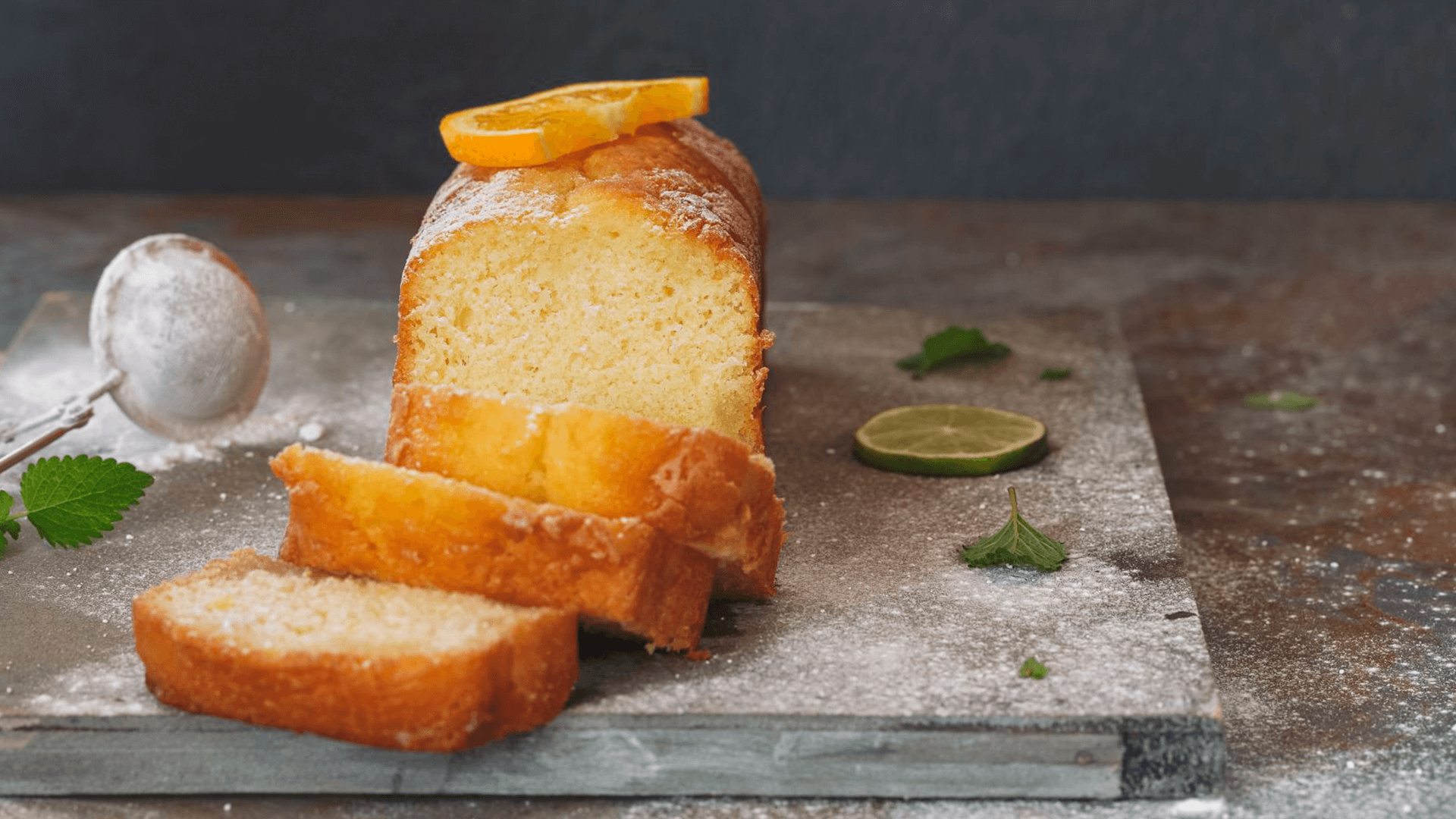 Budín de naranja esponjoso